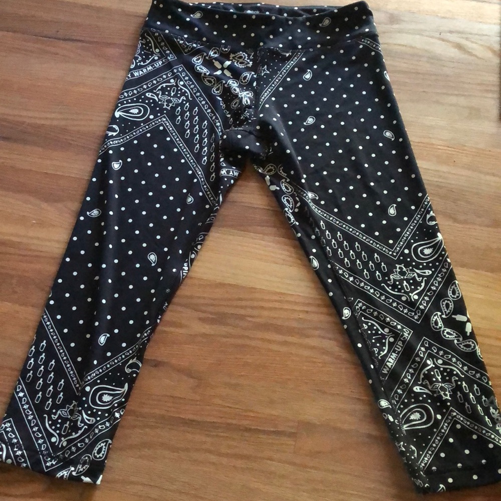 Bandanna print athletic pants